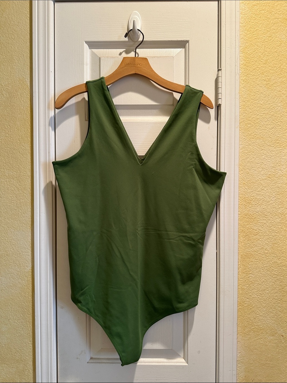 Abercrombie & Fitch Apple Green V-Neck Sleeveless Bodysuit